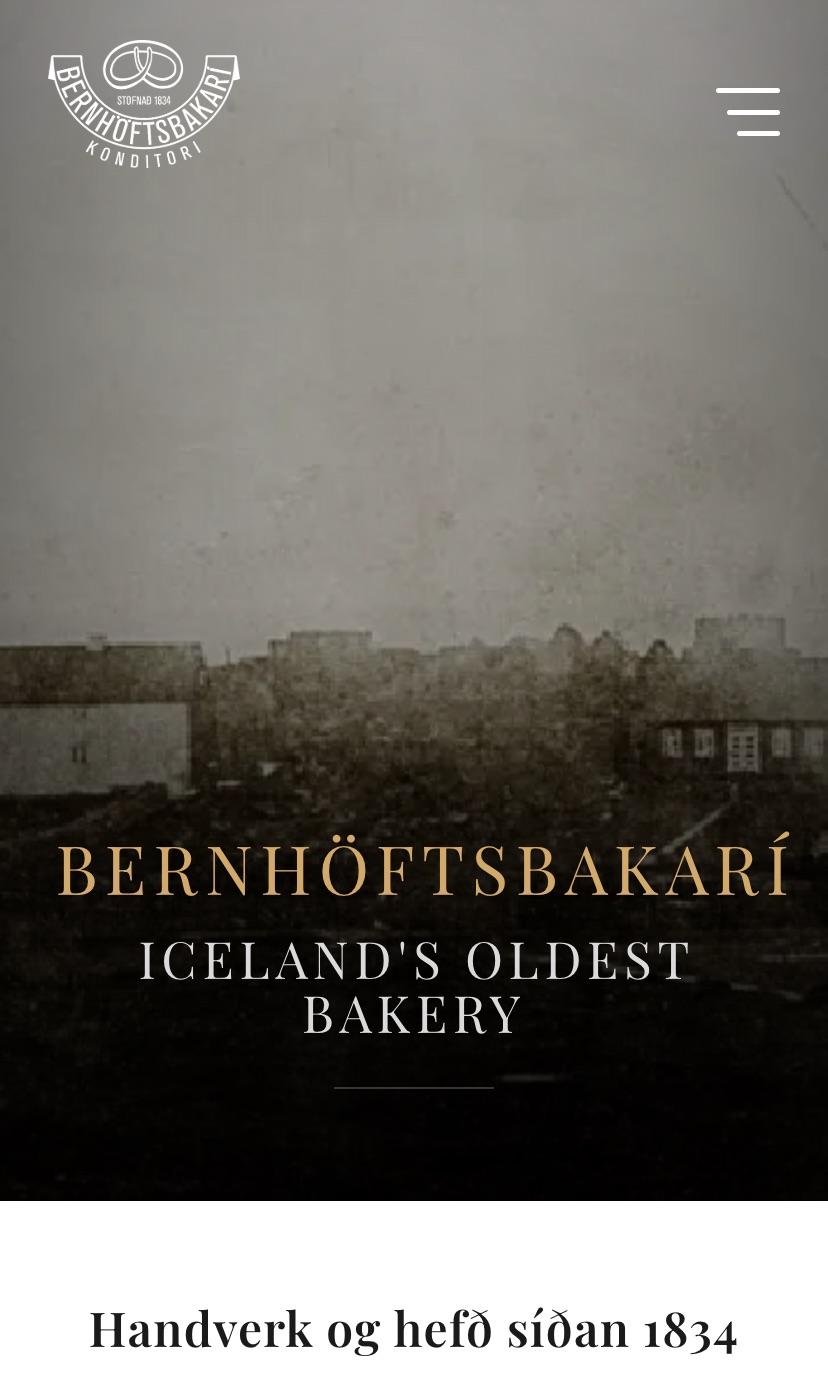 Forsíða Bernhöftsbakarí verkefnis