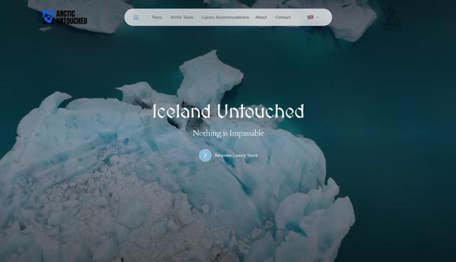 Vefsíðuverkefni fyrir Iceland Untouched