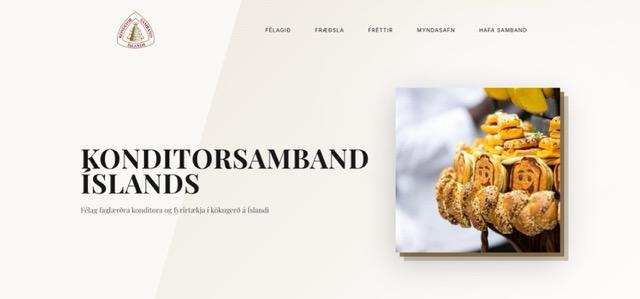 Vefsíðuverkefni fyrir Konditorsamband Íslands