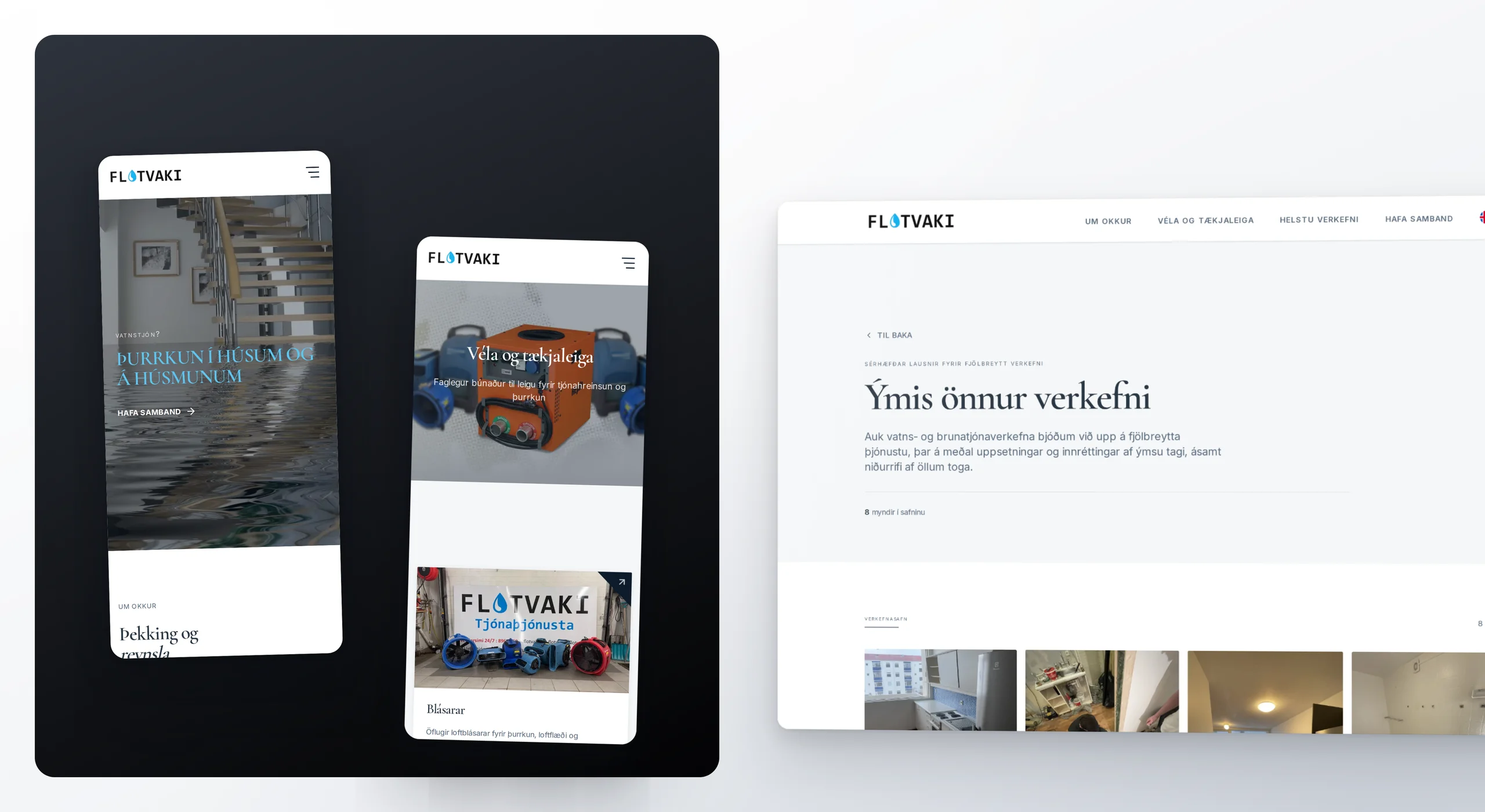 Skjámynd 2 úr vefverkefni fyrir Flotvaki